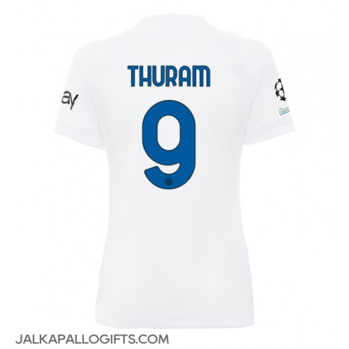 Inter Milan Marcus Thuram #9 Vieraspaita Naiset 2023-24 Lyhythihainen